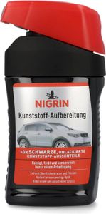NIGRIN Kunststoff-Aufbereitung Color schwarz 300ml - Reinigt & färbt (1er Pack)