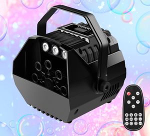 E-Lektron B102 Seifenblasenmaschine RGB LED-Beleuchtung und Fernbedienung für Party, Disco, Kinder-Party, Hochzeiten, Familientreffen, usw.