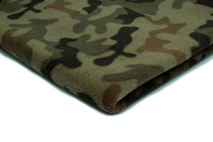 Bedruckter Fleece-Stoff Camo pattern 50 x 155 cm
