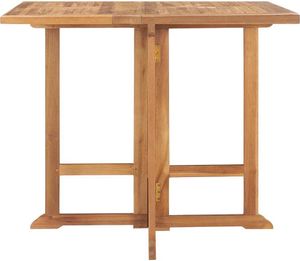 vidaXL Skládací zahradní jídelní stůl 90x90x75 cm Teakové masivní dřevo
