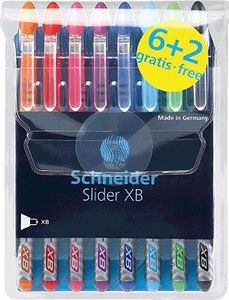 Schneider Kugelschreiber Slider Basic XB col. Etui 8 Stück