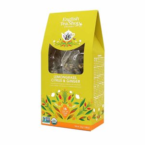 ETS - Lemongras Ingwer & Zitrusfrüchte, BIO, 15 Pyramiden-Beutel in Papierbox