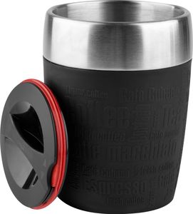 emsa Isolierbecher TRAVEL CUP 0,20 Liter Manschette schwarz emsa Isolierbecher TRAVEL CUP 0,20 Liter Manschette schwarz