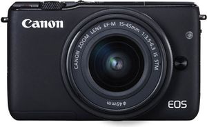 Canon EOS M10, 18 MP, 5184 x 3456 Pixel, CMOS, Full HD, Touchscreen, Schwarz