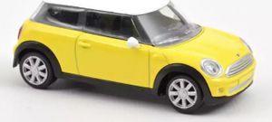 Norev 310519 Mini Cooper One gelb 2006 Maßstab 1:64 Modellauto