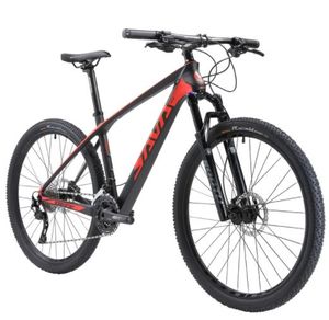 SAVA DECK6.0 Carbon Offroad Fahrrad MTB 30-Gang Shimano DEORE M6000 19" 29 Zoll Schwarz Weiß