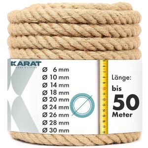 Juteseil Arnold Robustes verschiedene Längen & Stärken Ø 24 mm Länge: 30 m