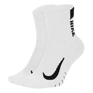 Ponožky NIKE Multiplier Ankle White 2-pack Bílá 46-50