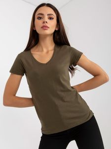Basic Feel Good Kurzarm-T-Shirt für Frauen Carew grün L