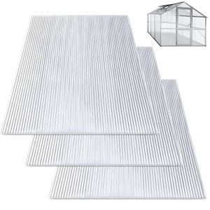 SWANEW 14x polykarbonátové dutinové vícestěnné desky 4mm 10,25 m² dvoustěnné desky vícestěnné skleníkové desky
