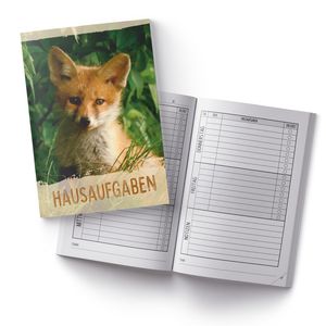 itenga Hausaufgabenheft Fuchs (Motiv 25) DIN A5, 96 Seiten