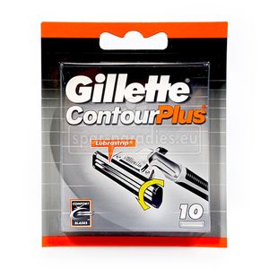 Gillette, Hrany Ostruhy Contour Plus, 10 kusov pre profesionálne holenie