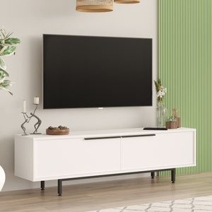 TV Schrank ’Urejovle’ mit 2 Türen 160 x 36 x 45 cm Weiß