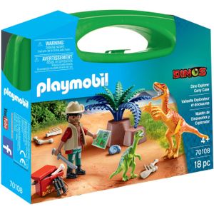 PLAYMOBIL 70108 - Dinosaurier und Forscher Aktentasche