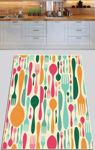 Conceptum Hypnose, Cuisine- Kuchnia DjtCHL, Kolorowy, Dywanik, 80 x 200 cm, 50% aksamit / 50% poliester