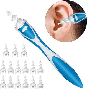 FNCF Ohrenreiniger Spiral Silikon Ohrenschmalz Entferner Ohrreiniger Ohrwachs Entfernungs Ohr Schmalz Reiniger