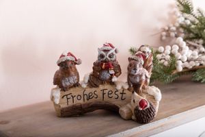 Weihnachtsgruß von den Waldtieren: 'Frohes Fest' – Perfekte Botschaft