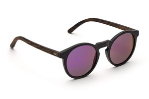 BeWooden-Frauen Holz- Sonnenbrille oval Nepomuk