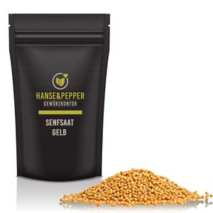 1kg Senfsaat gelb Senfkörner Kräutergewürz   - Spicy Pro Serie