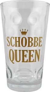 Schobbe Queen Dubbeglas 0,5 L - Pfalz Weinglas und Schoppenglas für eine Pfälzer Schorle Queen