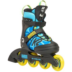 K2 Inline korčule Raider Pro Detské inline korčule modro žlté 30H0400 : 32 - 37 Veľkosť - Topánky: 32 - 37
