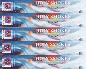 5x Celestial - Räucherstäbchen aus Indien - Holy Smokes - Blue Line 10g