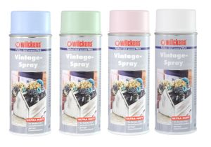 Wilckens Vintage Spray 400ml Shabby Chic Retro Kreidefarbe Effekt Matt Spaydose, Farbe:Gletscher (weiss)
