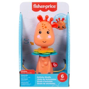 Fisher-Price GWL65 - Kleine Spiel-Giraffe, Klacker-Spielzeug für unterwegs mit Details, Spielzeug für unterwegs, für Babys ab 6 Monaten