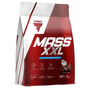 Trec Nutrition Mass XXL 1kg Schokolade Mass Weight Whey Gainer Protein Training Sport Fitness Vitaminkomplex