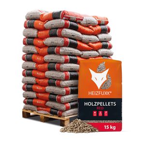 Heizfuxx Holzpellets Red 15kg x 65 Sack 975kg Palette