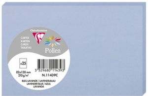 Pollen by Clairefontaine Karte 82 x 128 mm lavendelblau 210 g/qm 25 Karten