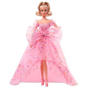 Barbie Signature Birthday Wishes Puppe mit rosa Kleid, Geschenk für Kinder ab 6 Jahren
