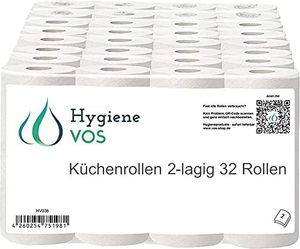 Hygiene Vos - Küchenrollen 2-lagig 32 Rollen