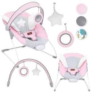 Babywippe Baby Schaukelstuhl mit 5 Schwingungsamplituden Musik Timing und Bluetoothfunktion Momi TULI