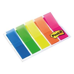 Post-it Haftmarker Index 11,9 x 43,2 mm 5-farbig 5 x 20 Streifen