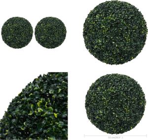 vidaXL Sztuczny bukszpan kule 2 szt. 52 cm - Sztuczna roślina - Sztuczna roślina - Sztuczny bukszpan - Sztuczny bukszpan vidaXL Sztuczny bukszpan kule 2 szt. 52 cm - Sztuczna roślina - Sztuczna roślina - Sztuczny bukszpan - Sztuczny bukszpan