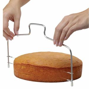 Tools Tortenbodenschneider aus Edelstahl mit 2 Schneiddrähten! Tortenschneider für Kuchen- oder Biskuitböden Die perfekten Torten für jeden Anlass und Feier