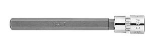 NEO TOOLS Końcówka sześciokątna H7 na nasadce 1/4", długa, 87 mm