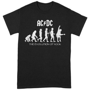 AC/DC - "The Evolution of Rock" T-Shirt für Herren/Damen Unisex BI122 (4XL) (Schwarz)