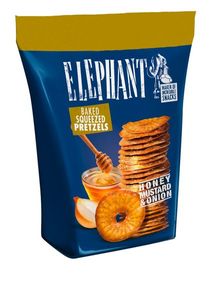 Alka Elephant Baked Squeezed Pretzels Honey Mustard Onion 70g