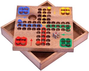 Ludo Gr. M für 2 bis 4 Spieler - 2. Wahl - Spielfeld 17 x 17 cm - Würfelspiel