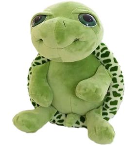Grüne Schildkröte Stofftier Plüschtier Kawaii Große Augen Bauch Schildkröte Puppe Großes Geschenk 18 cm
