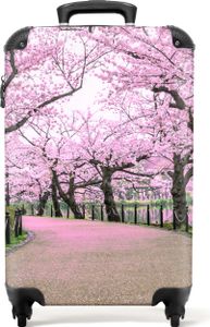 NoBoringSuitcases.com - Pinker Fotokoffer - 55x40x20 cm und 55x35x25 cm - Kleiner Hartschalenkoffer - Urlaubsartikel - Trolley-Handgepäck - Reisetasche - Rollkoffer für Erwachsene - Reisekoffer auf Rädern - Hartschalenkoffer leichtHandgepäck Koffer 55x35x20 cm, 36L,