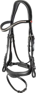 Kieffer - Zaumzeug "Amy Snaffle", Leder BZ4018 (Cob) (Schwarz)
