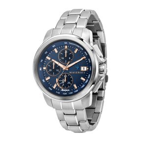 Maserati R8873645004 Solární pánské hodinky Chronograph Successo Steel/Blue