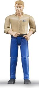 Bruder 60006 bworld - Mann, blond mit blauer Hose