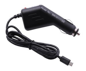 vhbw Autoladegerät Autoladekabel Ladekabel USB 12V Zigarettenanzünder Adapter kompatibel mit Smartphone, GPS, Mp3-Player, Navi mit Micro USB Anschluss