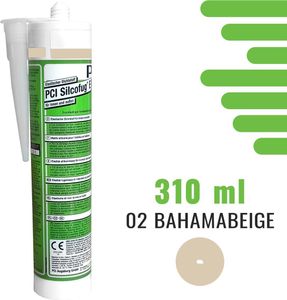 PCI Silcofug E Sanitär Silikon Dichtstoff - 02 Bahamabeige