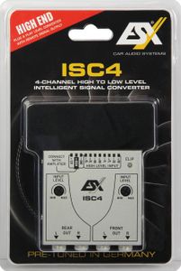 ESX High-To-Low Level Converter ISC4 4-Kanal High-Low Adapter für OEM-Radios, ISC4
