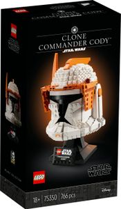 LEGO 75350 Star Wars Clone Commander Cody Helm Set für Erwachsene, The Clone Wars Erinnerungsstück der 2023 Serie, Geschenk für die Sammlung, Deko-Modell